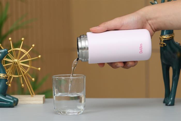 Bình giữ nhiệt Inox 350ml Delites LTD-35MT Màu Hồng