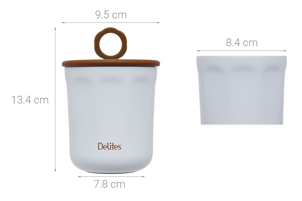 Ly giữ nhiệt Inox 230ml Delites LTH-23KH Màu Xanh dương nhạt