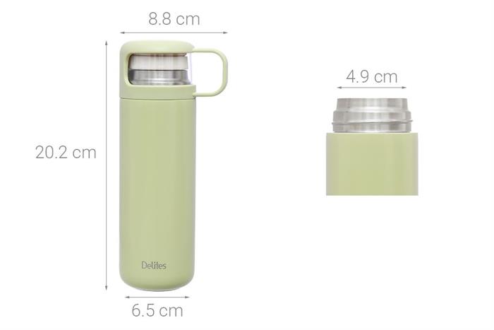 Bình giữ nhiệt Inox 350ml Delites LTD-35M3 Màu Xanh lá
