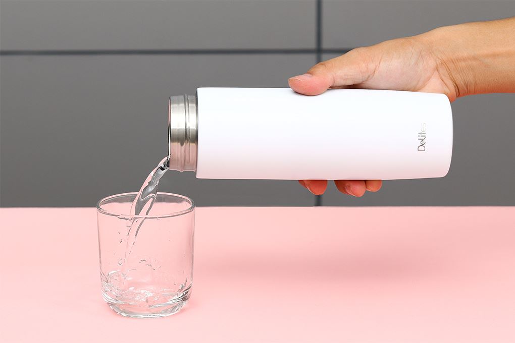 Bình giữ nhiệt Inox 430 ml Delites BN-F26013 Màu Trắng