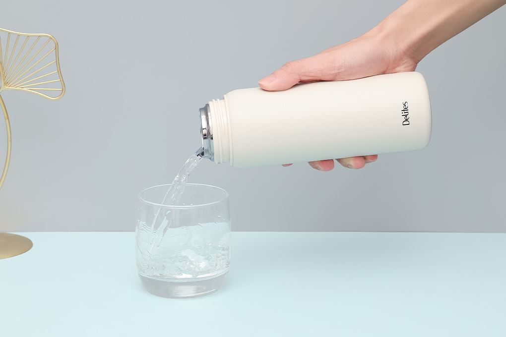 Bình giữ nhiệt Inox 450 ml Delites CF7470 Màu Màu be