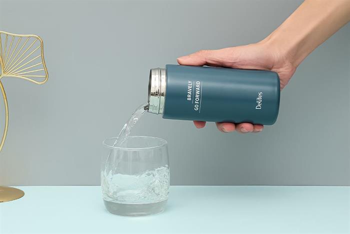 Bình giữ nhiệt Inox 320 ml Delites CF7472 Màu Xanh Đậm