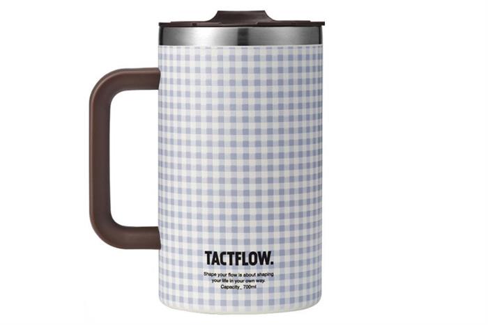 Ly giữ nhiệt Inox 700 ml Tactflow TFB206MONOCHK Màu Trắng