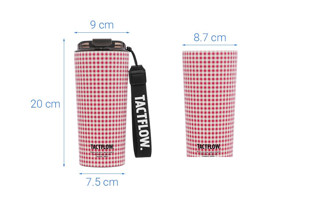 Ly giữ nhiệt Inox 650 ml Tactflow TFB511CHERRYCHK Màu Đỏ