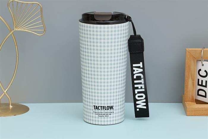 Ly giữ nhiệt Inox 650 ml Tactflow TFB507MONOCHK Màu Trắng