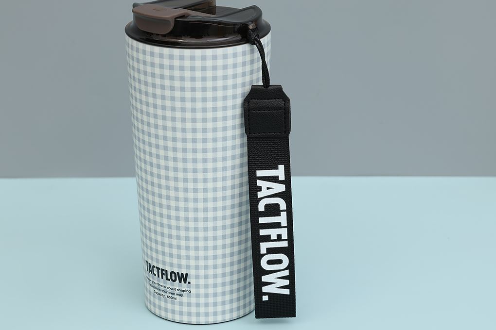 Ly giữ nhiệt Inox 650 ml Tactflow TFB507MONOCHK Màu Trắng