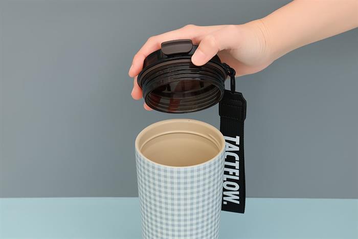 Ly giữ nhiệt Inox 650 ml Tactflow TFB507MONOCHK Màu Trắng