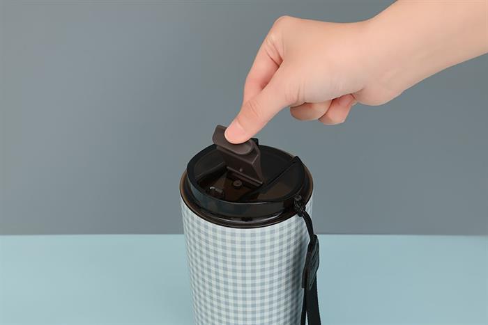 Ly giữ nhiệt Inox 650 ml Tactflow TFB507MONOCHK Màu Trắng