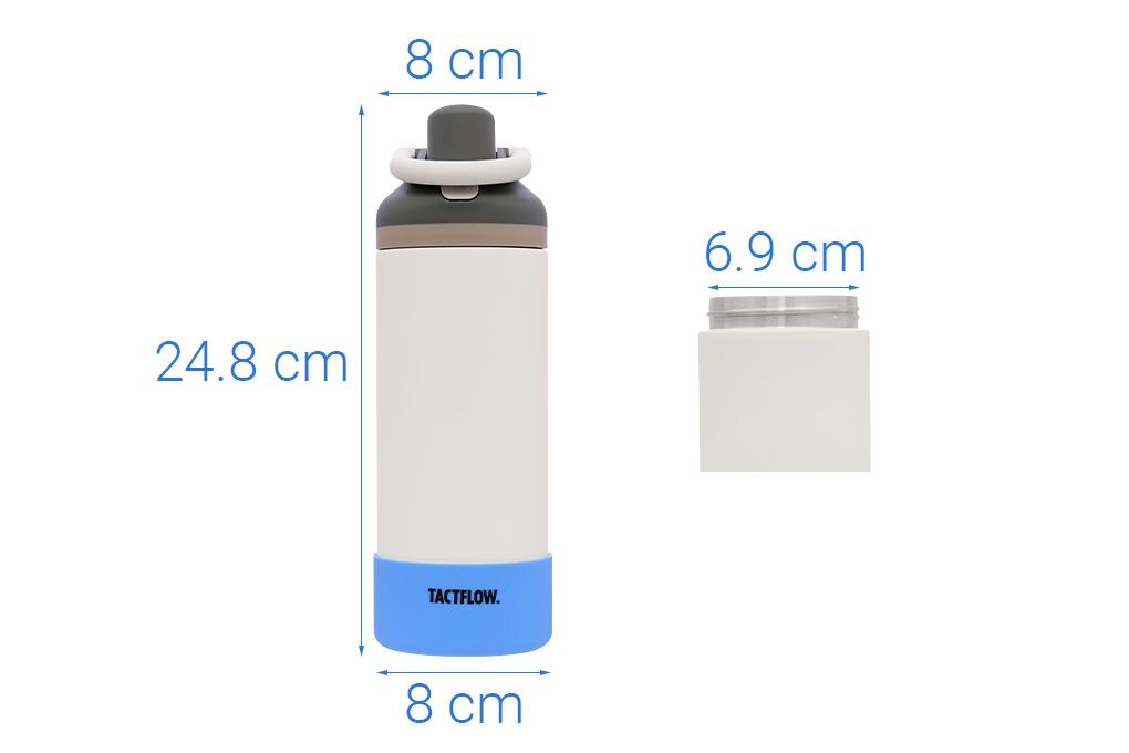 Bình giữ nhiệt Inox 730 ml Tactflow TFB110WHT Màu Trắng