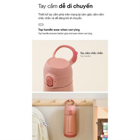 Bình giữ nhiệt inox 380 ml LocknLock LHC918GRN Màu Xanh lá