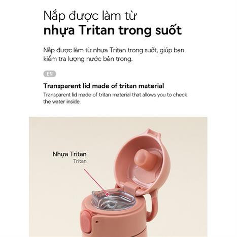 Bình giữ nhiệt inox 380 ml LocknLock LHC918GRN Màu Xanh lá