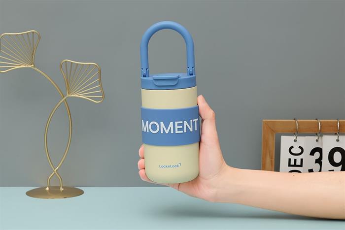 Bình giữ nhiệt inox 420 ml Lock&Lock LHC4435LYEL Màu Vàng