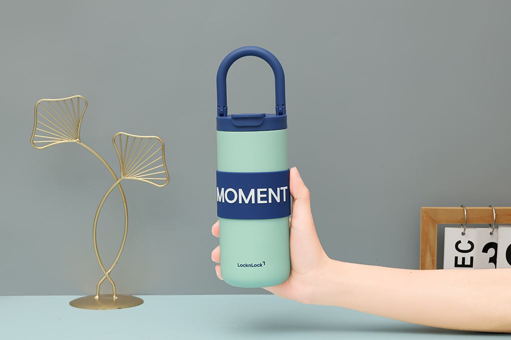 Bình giữ nhiệt inox 550 ml Lock&Lock LHC4436MIT Màu Xanh Bạc Hà