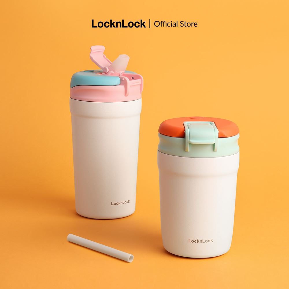 Bình giữ nhiệt Inox 320 ml Lock&Lock LHC4290YRED Màu Hồng Kem