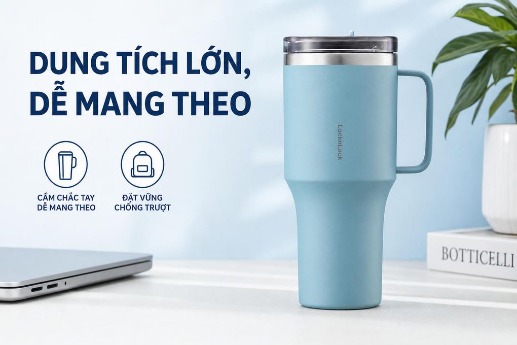 Bình giữ nhiệt Inox 820 ml Lock&Lock LHC4326BLU Màu Xanh Dương
