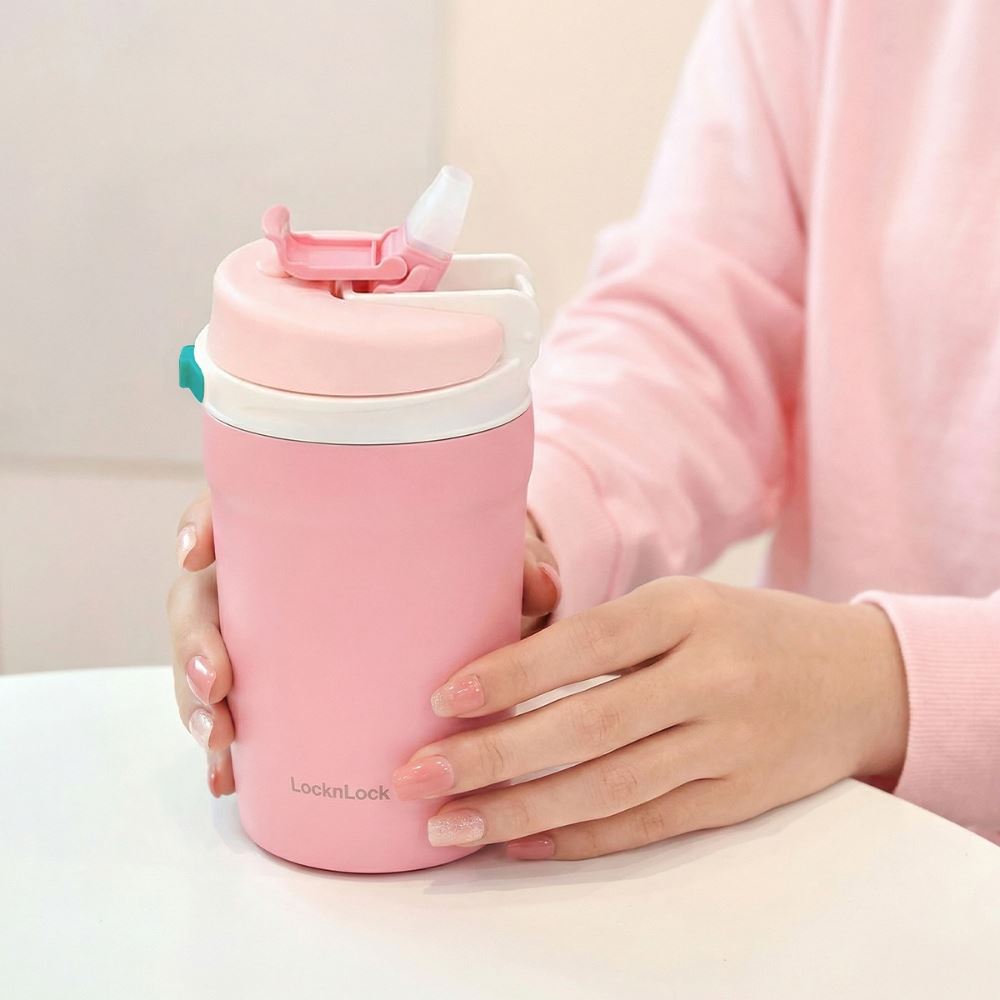Bình giữ nhiệt Inox 320 ml Lock&Lock LHC3276PIK Màu Hồng