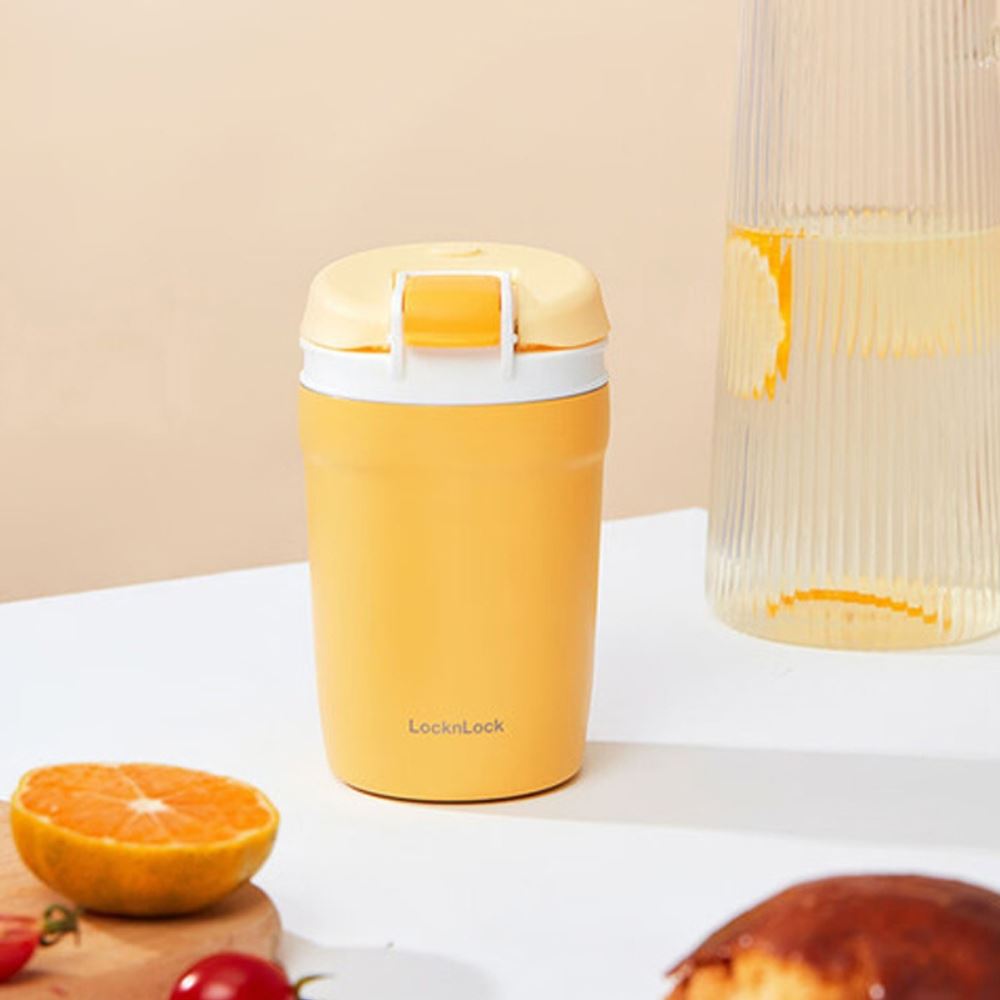 Bình giữ nhiệt Inox 320 ml Lock&Lock LHC3276YEL Màu Vàng nhạt