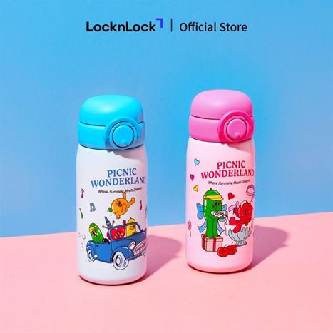 Bình giữ nhiệt Inox 380 ml Lock&Lock LHC3384PIK_BF Màu Hồng
