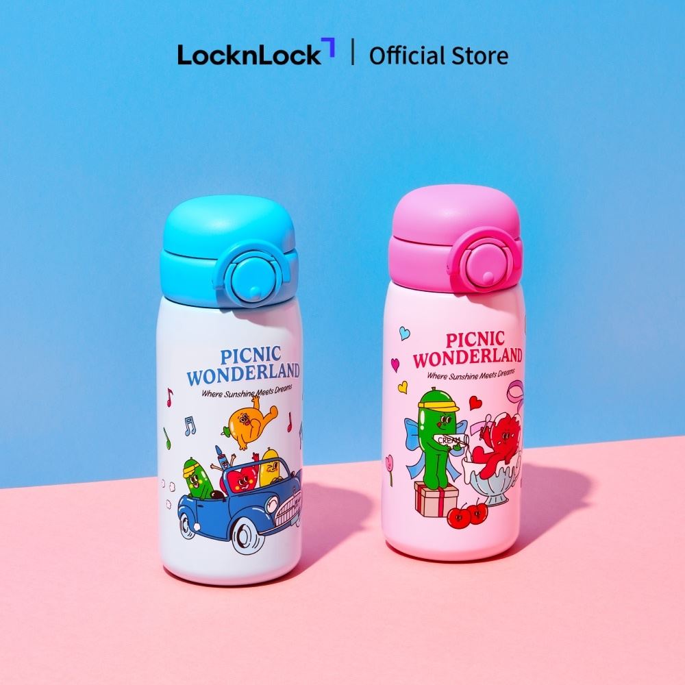 Bình giữ nhiệt Inox 380 ml Lock&Lock LHC3384PIK_BF Màu Hồng