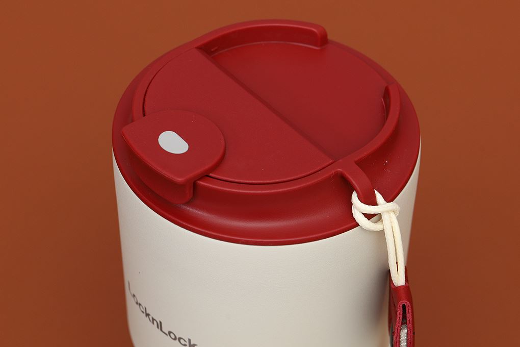 Bình giữ nhiệt 450 ml LocknLock Vacuum Coffee Tumbler LHC4340RED Màu đỏ