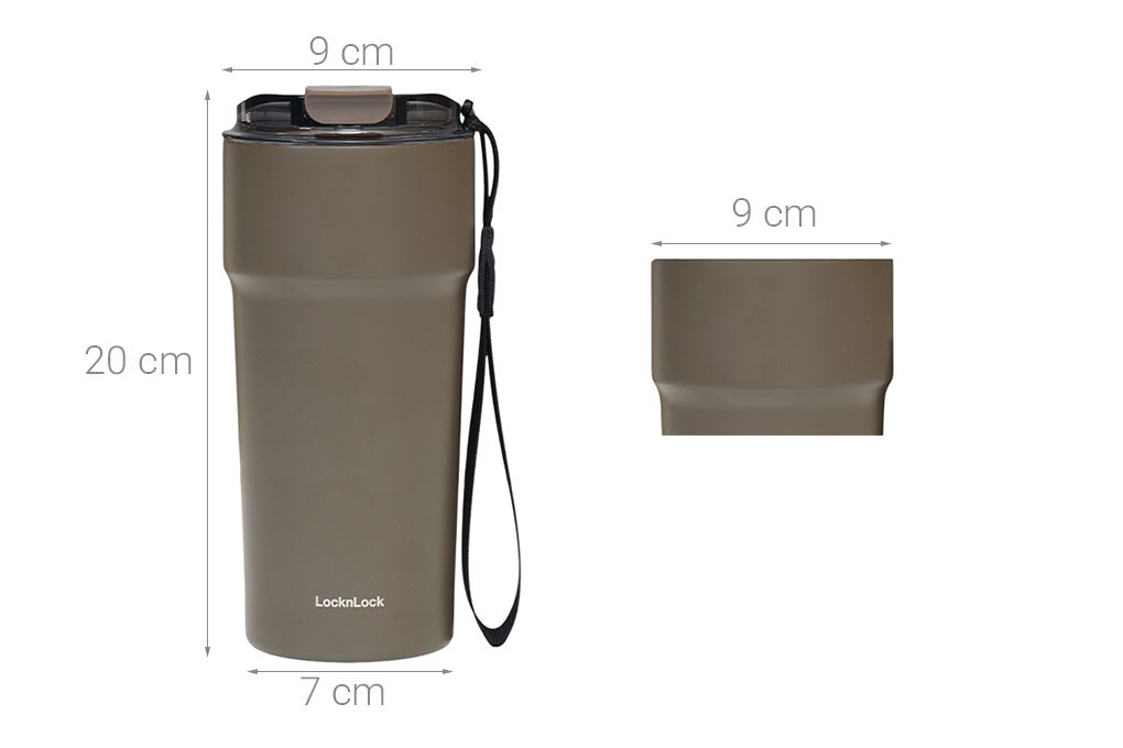 Ly giữ nhiệt Inox 650 ml LocknLock LHC4359DBRW Màu Nâu đậm