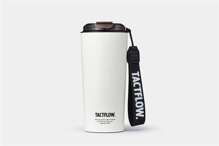 Ly giữ nhiệt Ceramic tumbler 650ml TACTFLOW TFB501WHITE Màu Trắng