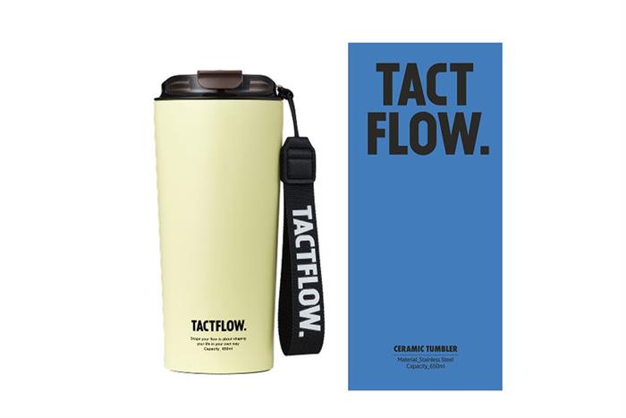 Ly giữ nhiệt Ceramic tumbler 650 ml TACTFLOW TFB504LEMONSORBE Màu Vàng nhạt