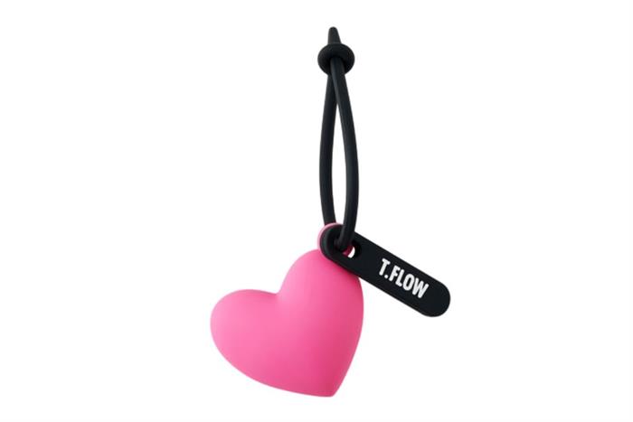 Móc khoá nhựa Tactflow Heart TFC100HOTPINKHEART Màu Hồng đỗ