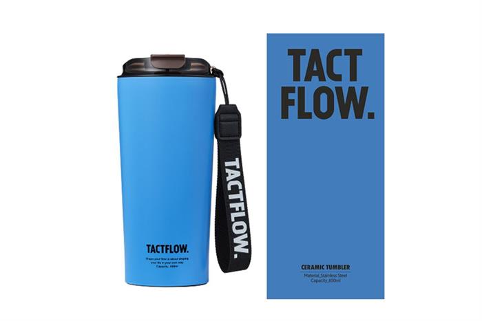 Ly giữ nhiệt Ceramic tumbler 650 ml TACTFLOW TFB503FOGBLUE Màu Xanh Lam Nhạt
