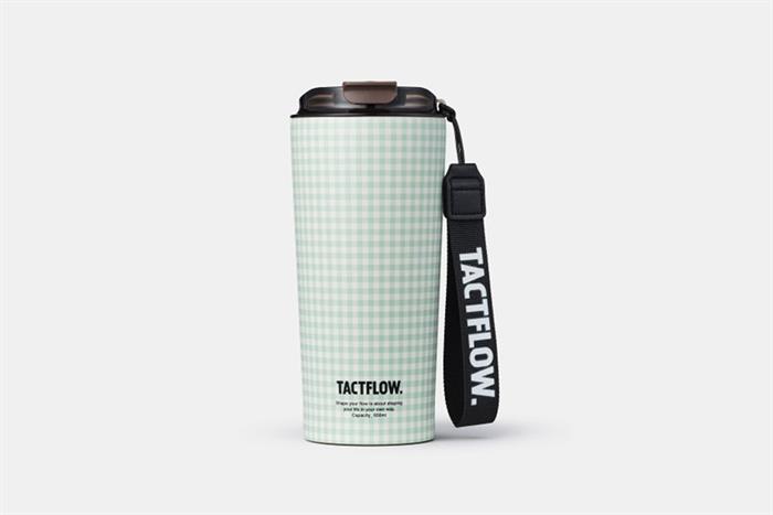 Ly giữ nhiệt Ceramic tumbler 650 ml TACTFLOW TFB508MINTCHK Màu Xanh mint