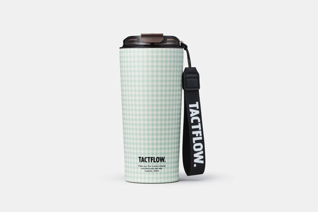 Ly giữ nhiệt Ceramic tumbler 650 ml TACTFLOW TFB508MINTCHK Màu Xanh mint