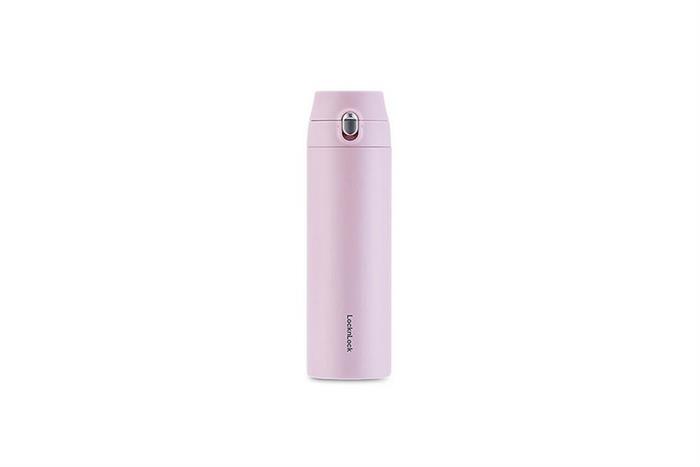 Bình giữ nhiệt Inox 500 ml Featherlight One-Touch Tumbler Lock&Lock LHC3257LVOL Màu Tím nhạt