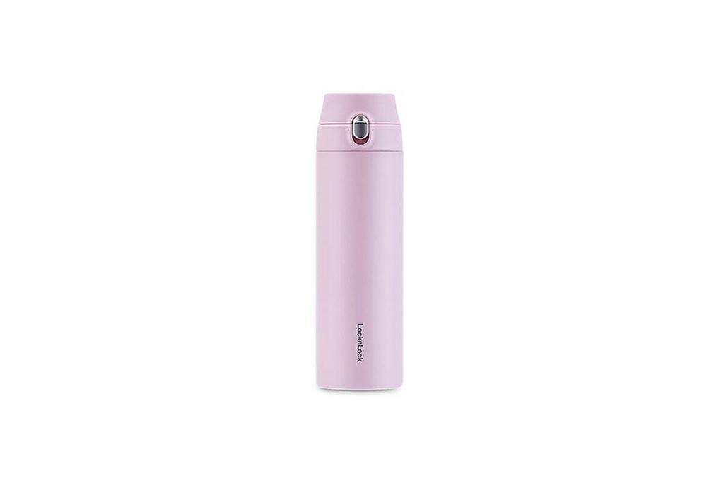Bình giữ nhiệt Inox 500 ml Featherlight One-Touch Tumbler Lock&Lock LHC3257LVOL Màu Tím nhạt
