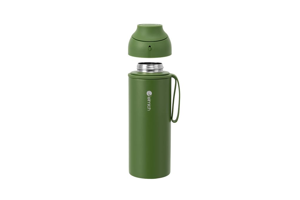Bình giữ nhiệt Inox 650 ml Elmich EL8307OV Màu Xanh Oliu