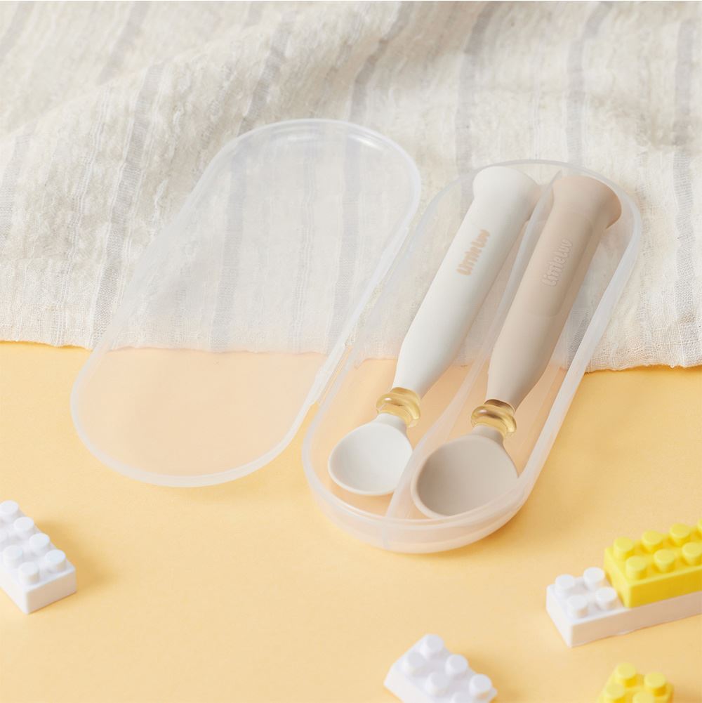 Bộ thìa trẻ em 2 món nhựa PPSU+Silicone LocknLock LBB302IVY