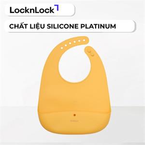 Yếm ăn dặm trẻ em Silicone LocknLock LBB430YEL