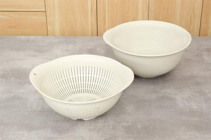 Bộ thau rổ nhựa 30 cm Inochi Yoko HIN.TRBO.0030