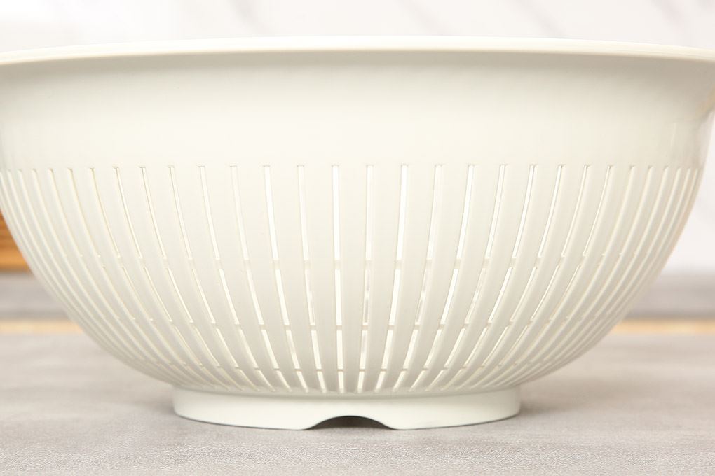 Bộ thau rổ nhựa 30 cm Inochi Yoko HIN.TRBO.0030 Màu Màu be