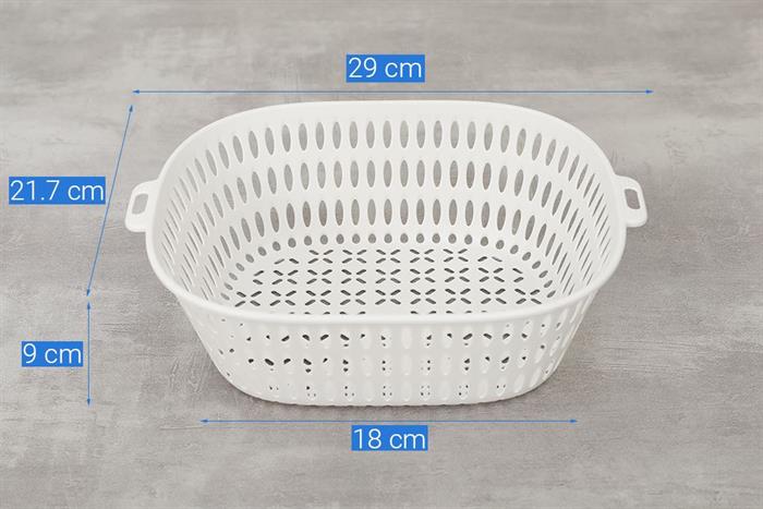 Bộ 6 thau rổ nhựa Delites TY-69002 Màu Xanh lá nhạt