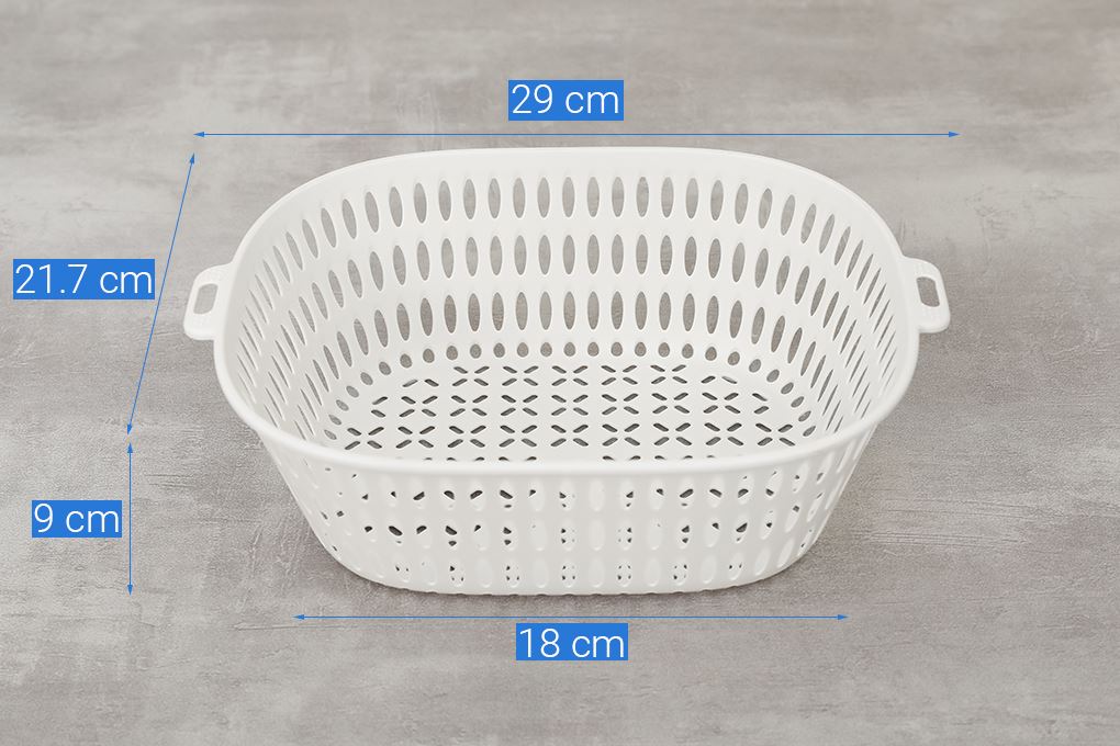 Bộ 6 thau rổ nhựa Delites TY-69002 Màu Xanh lá nhạt