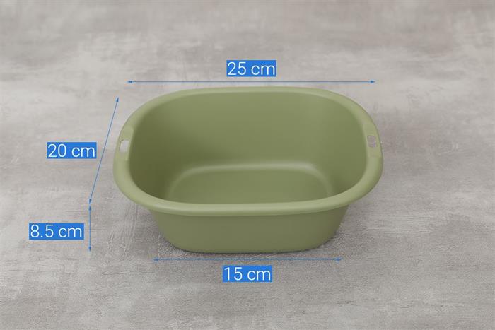 Bộ 6 thau rổ nhựa Delites TY-69002 Màu Xanh lá nhạt