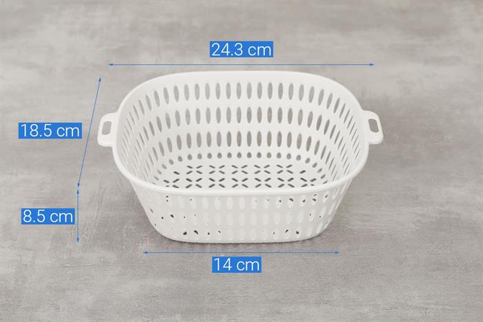 Bộ 6 thau rổ nhựa Delites TY-69002 Màu Xanh lá nhạt