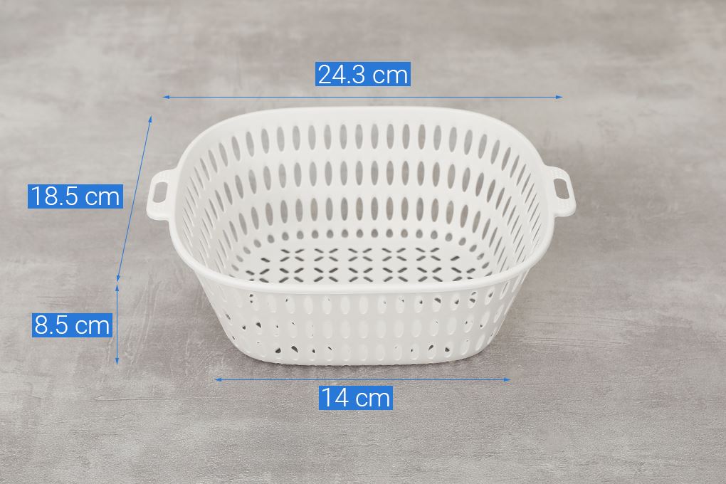 Bộ 6 thau rổ nhựa Delites TY-69002 Màu Xanh lá nhạt