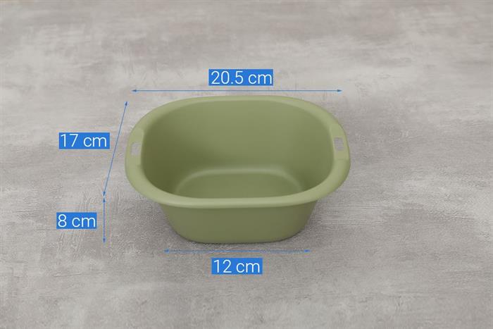 Bộ 6 thau rổ nhựa Delites TY-69002 Màu Xanh lá nhạt