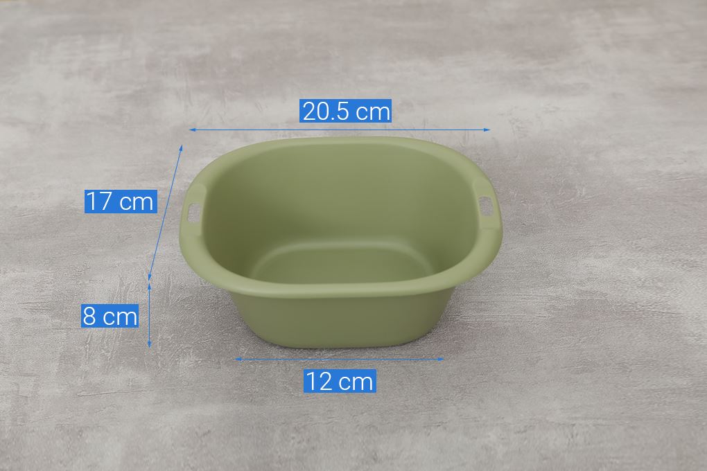 Bộ 6 thau rổ nhựa Delites TY-69002 Màu Xanh lá nhạt