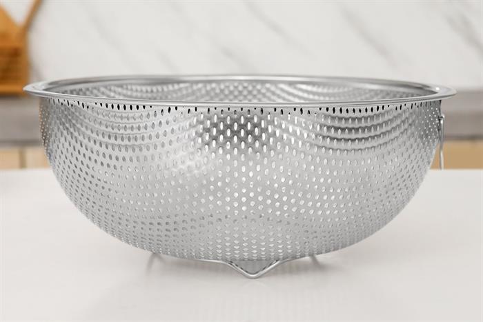 Rổ inox 22 cm Sunhouse Healthy KS-BA250I Màu Inox