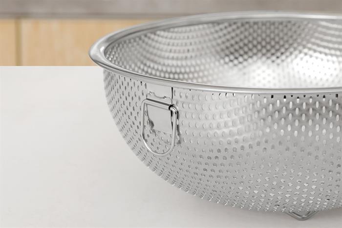 Rổ inox 22 cm Sunhouse Healthy KS-BA250I Màu Inox