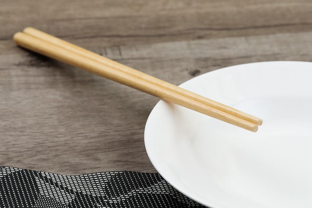 Bộ 10 đôi đũa gỗ lát hoa Trường Sơn Màu Nâu nhạt