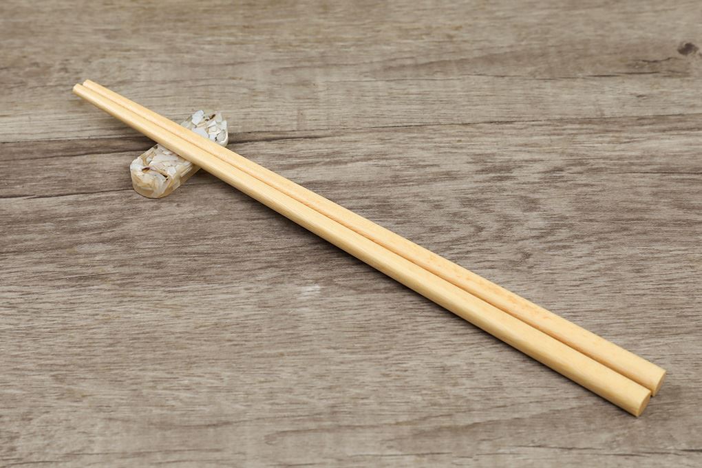 Bộ 10 đôi đũa gỗ lát hoa Trường Sơn Màu Nâu nhạt