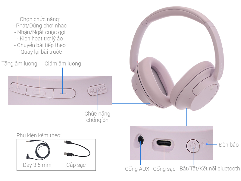Tai nghe Bluetooth Chụp Tai Sony WH-CH720N